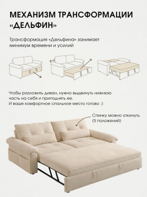 Диван-кровать ЛУНО 160см в Ленске - lensk.mebelnovo.ru | фото