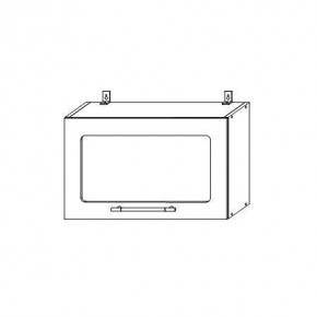 Гарда ВПГС 600 шкаф верхний горизонтальный со стеклом в Ленске - lensk.mebelnovo.ru | фото