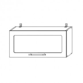 Гарда ВПГС 800 шкаф верхний горизонтальный со стеклом в Ленске - lensk.mebelnovo.ru | фото