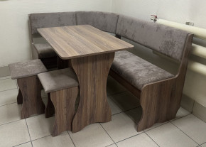 Кухонный уголок Миссия V велюр(серый) в Ленске - lensk.mebelnovo.ru | фото