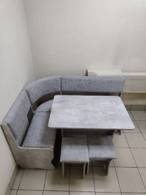 Кухонный уголок Миссия V велюр (цемент) в Ленске - lensk.mebelnovo.ru | фото