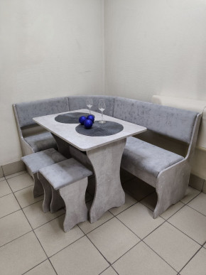 Кухонный уголок Миссия V велюр (цемент) в Ленске - lensk.mebelnovo.ru | фото