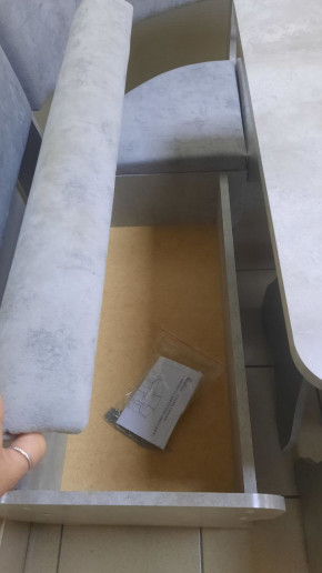 Кухонный уголок Миссия V велюр (цемент) в Ленске - lensk.mebelnovo.ru | фото