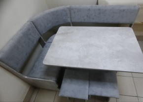 Кухонный уголок Миссия V велюр (цемент) в Ленске - lensk.mebelnovo.ru | фото