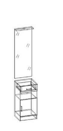 Машенька зеркало с тумбой в Ленске - lensk.mebelnovo.ru | фото