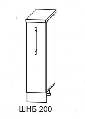 Олива СБ 200 шкаф нижний бутылочница в Ленске - lensk.mebelnovo.ru | фото