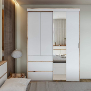 Шкаф-купе Брауни 1.5м в Ленске - lensk.mebelnovo.ru | фото