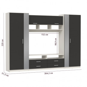 ШМЦ Вена  91.01 с зеркалом в Ленске - lensk.mebelnovo.ru | фото