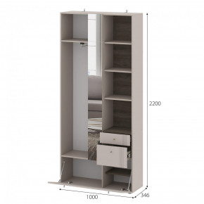 Вешалка с зеркалом Одетта (ВШ1) в Ленске - lensk.mebelnovo.ru | фото